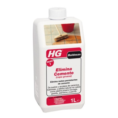 Limpiador profesional cemento suelos porosos 1L HG
