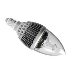 Bombilla vela LED E14 4W Tono calido/frio