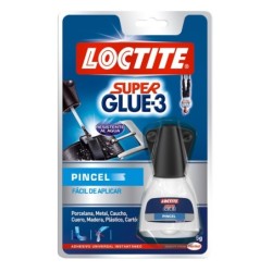 Adhesivo instantáneo Super Glue-3 5gr con pincel LOCTITE