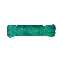 Cuerda polietileno Ø5mm Madeja 10m Verde