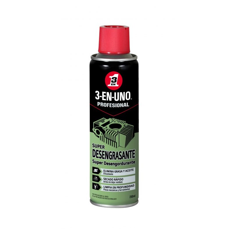 Super Desengrasante spray 250ml 3EN1