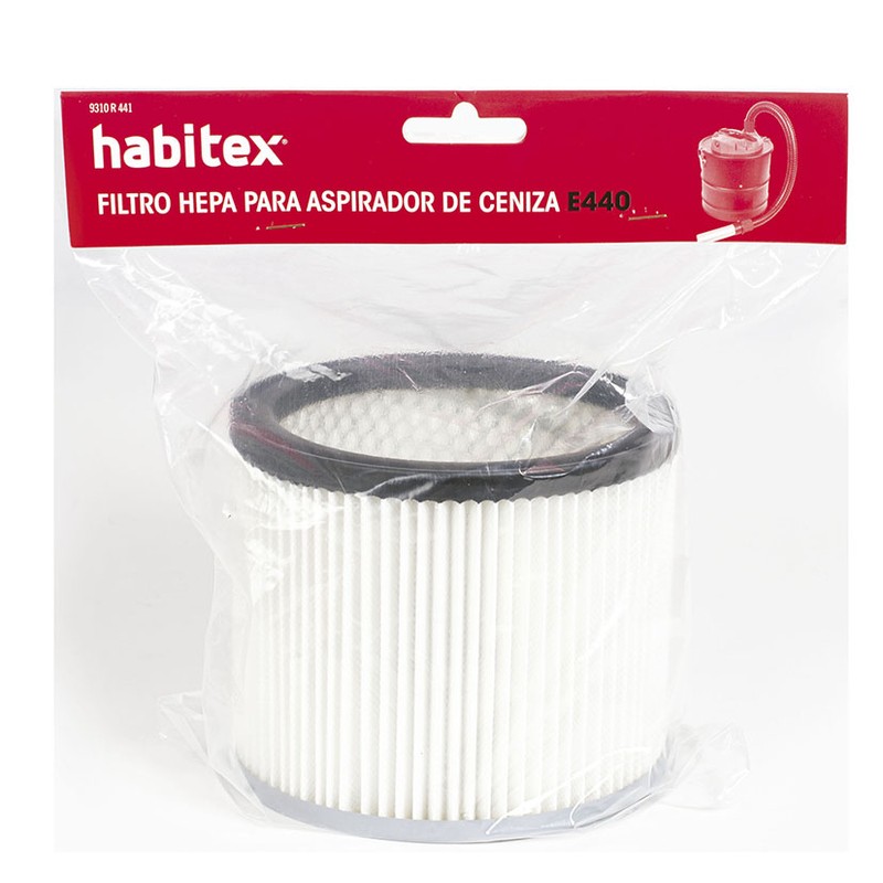 Filtro hepa de recambio para aspirador de cenizas HABITEX E440