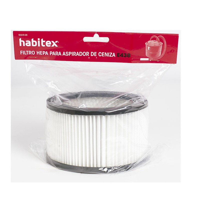 Filtro hepa de recambio para aspirador de cenizas HABITEX E438