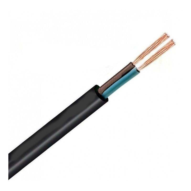 Cable eléctrico manguera negro 1KV 2x1,5mm