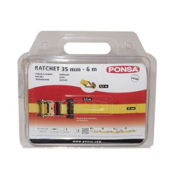 Ratchet sin fin PONSA 35mmx6m