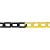 Cadena plástico amarillo/negro en bobina