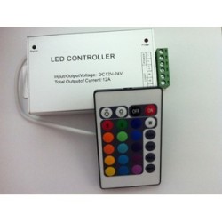 Control remoto con controlador y potenciómetro tiras LED RGB